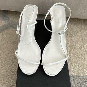 Tony Bianco caprice white sandals size 7.5